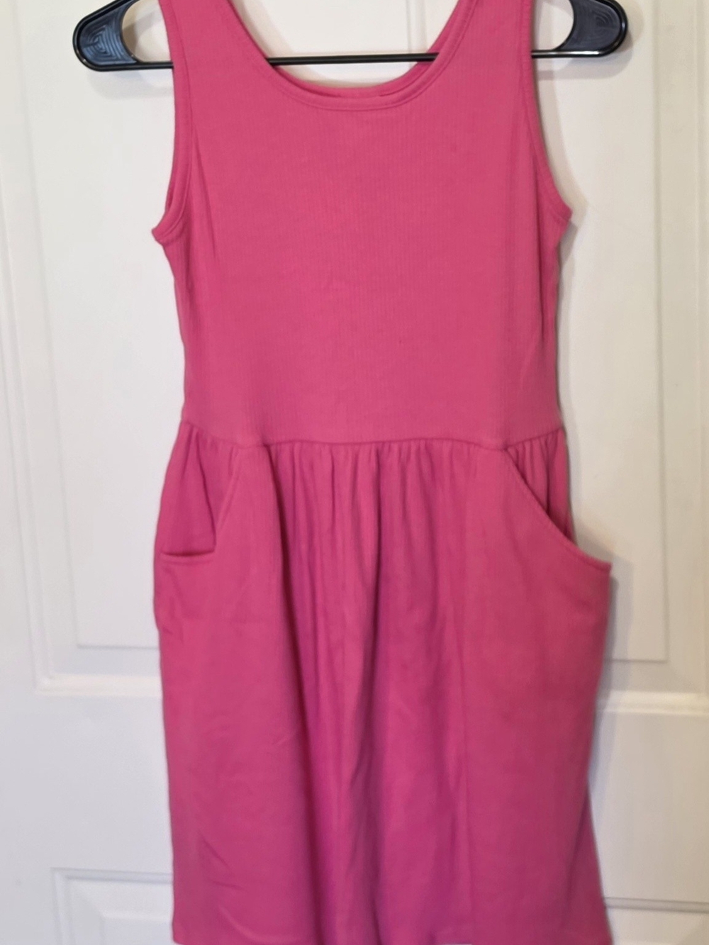 Girls XL 14 Cat & Jack Pink Sleeveless Midi Dress with Pockets